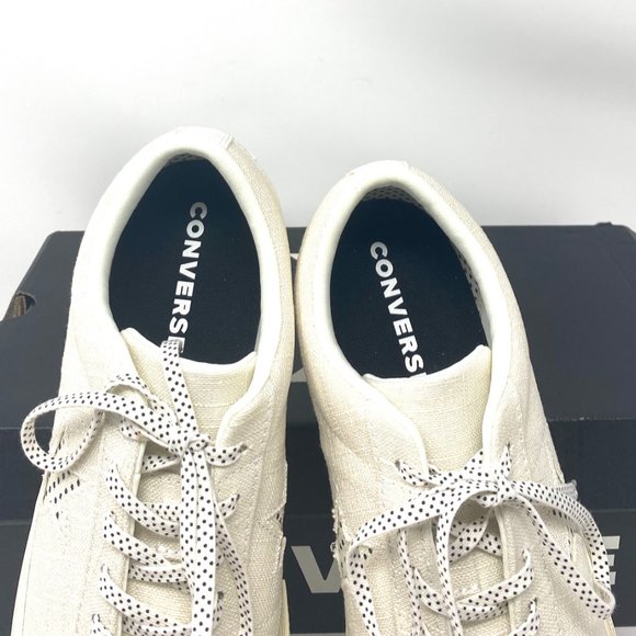 Converse 🔥SALE!🔥160622C One Star OX White Black Egret Canvas Sneaker Mens Size - Picture 4 of 10